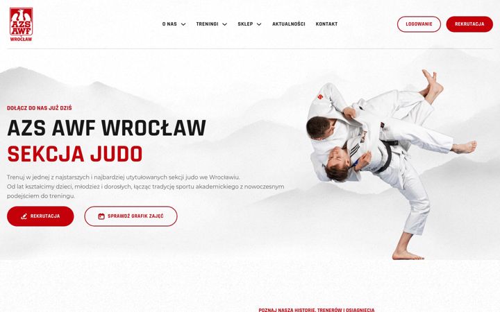 Screenshot of azsjudowroclaw.pl
