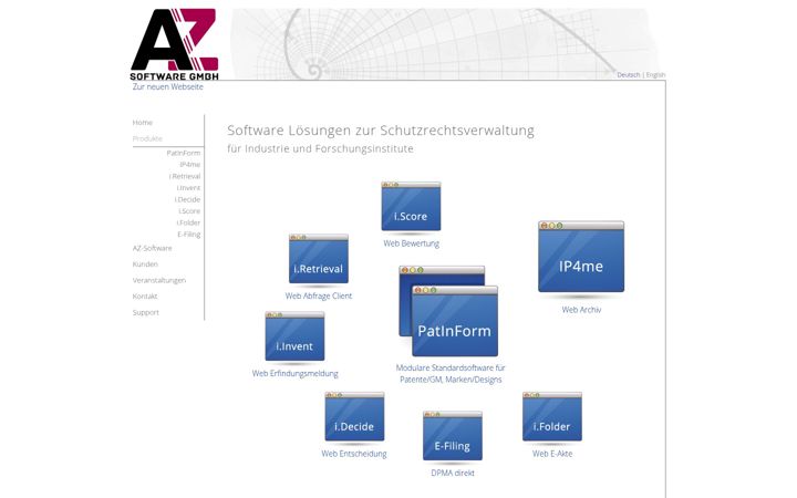 Screenshot of azsoft.de