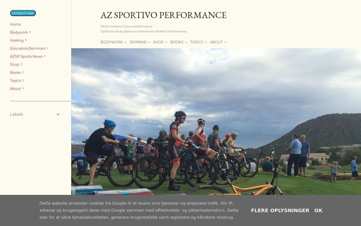 Screenshot of azsportivoperformance.com