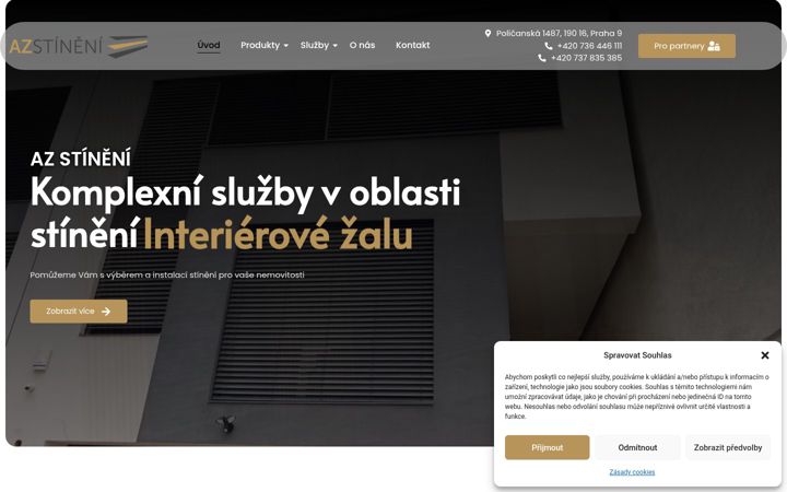 Екранна снимка на azstineni.cz