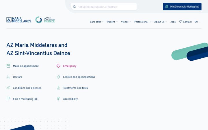 Screenshot of azstvdeinze.be