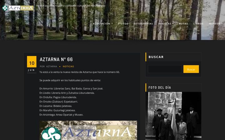 Screenshot of aztarna.es