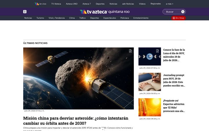 Screenshot of aztecaquintanaroo.com