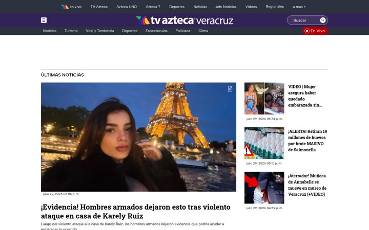 Screenshot of aztecaveracruz.com