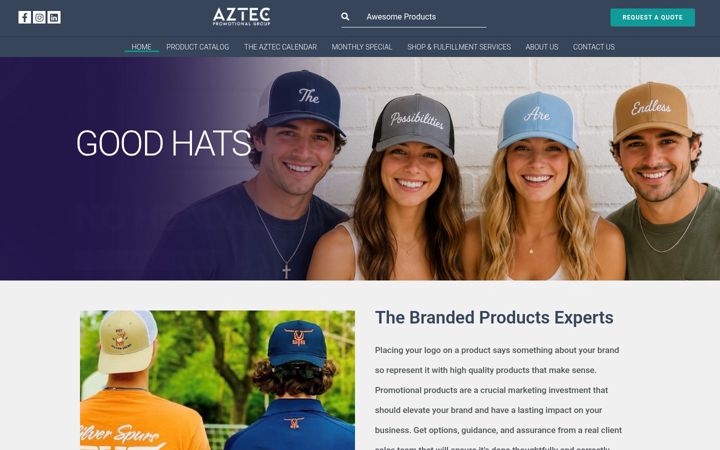 Screenshot of aztecworld.com