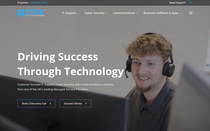 Screenshot of aztek.co.uk