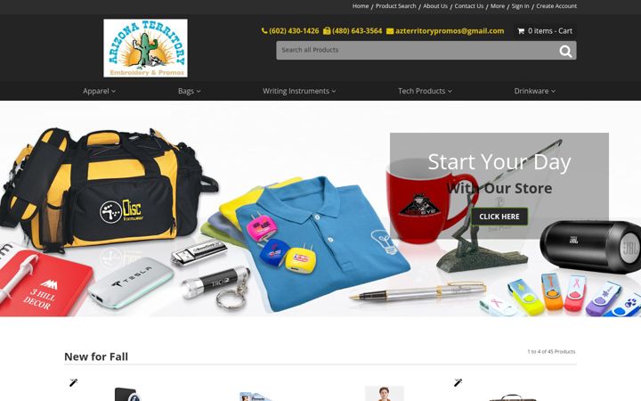 Screenshot of azterritorypromos.com