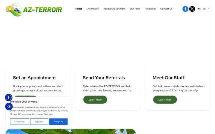 Екранна снимка на azterroir.net