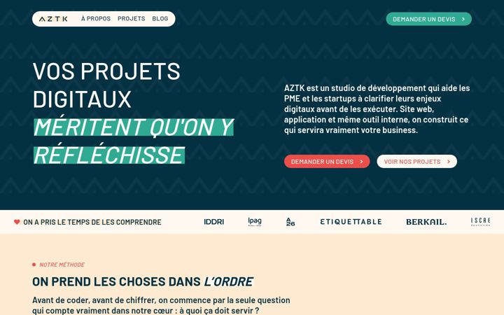 Screenshot of aztk.io