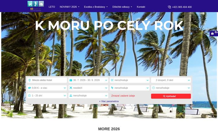Screenshot of aztravel.sk