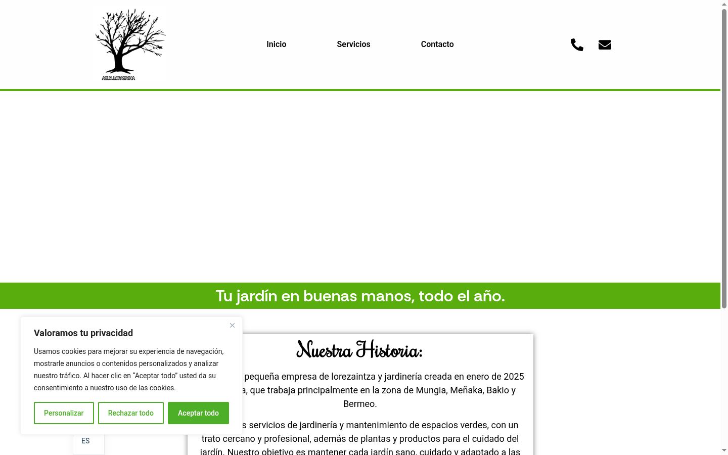 Screenshot tal-banner tal-kunsens muri qabel kwalunkwe interazzjoni