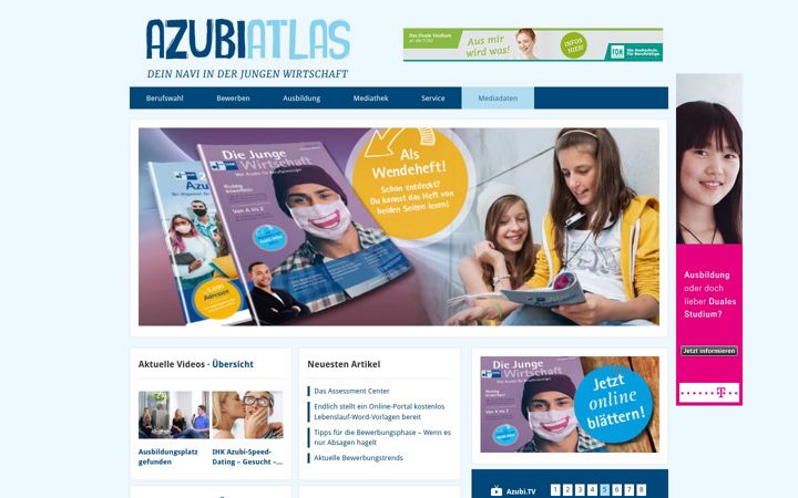 Screenshot of azubi-atlas.de