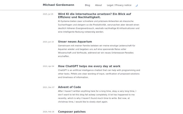 Screenshot of azubi.dev