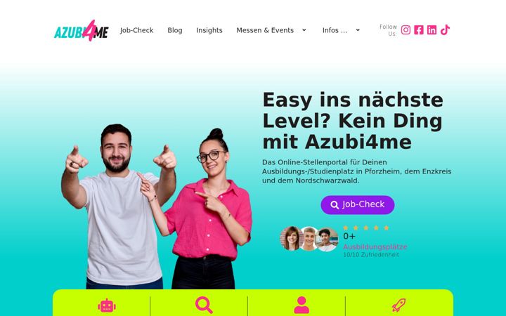 Screenshot of azubi4me.de