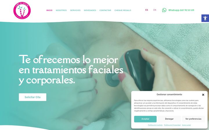 Screenshot of azucarbelleza.com