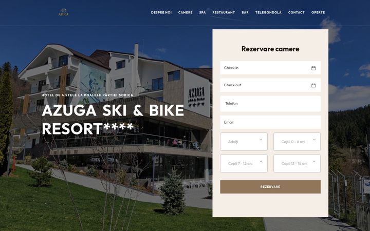 Ekrānuzņēmums no azugaresort.ro