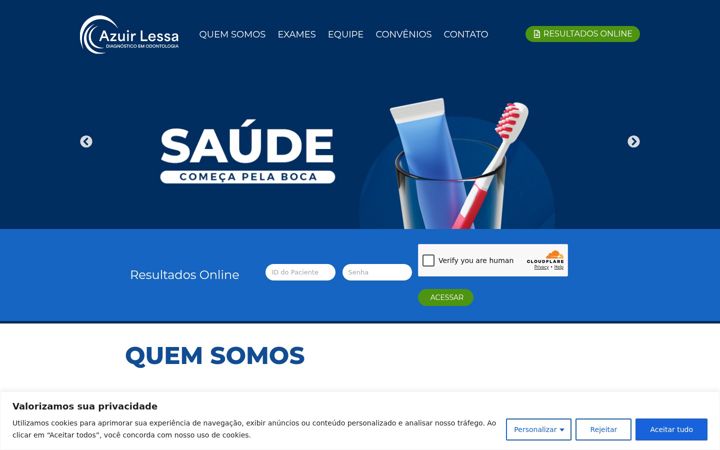 Screenshot of azuirlessa.com.br