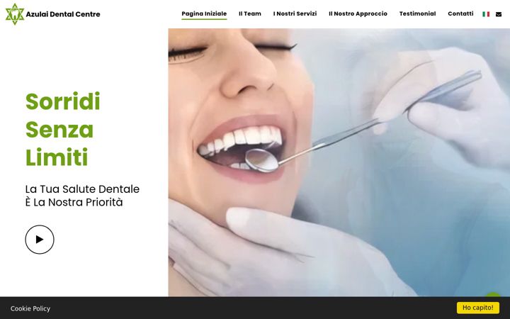 Screenshot of azulaidentalcentre.com