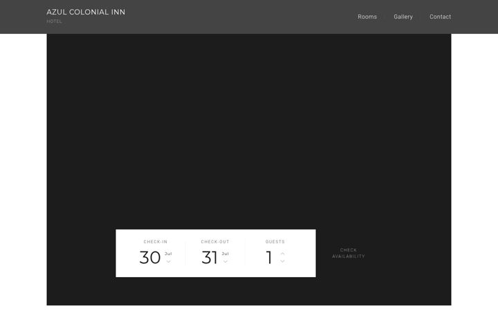 Screenshot of azulcolonialinn.com