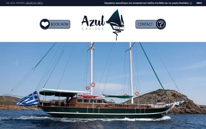 Screenshot of azulcruises.gr