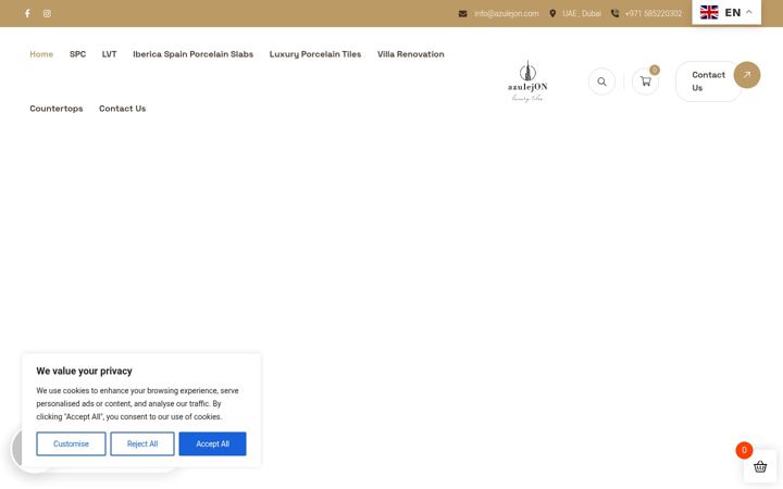 Screenshot of azulejon.com