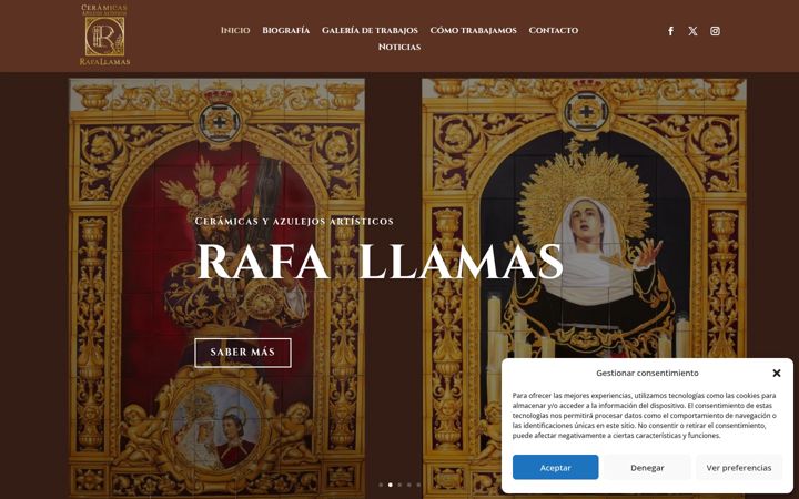 Screenshot of azulejos-artisticosrafallamas.es