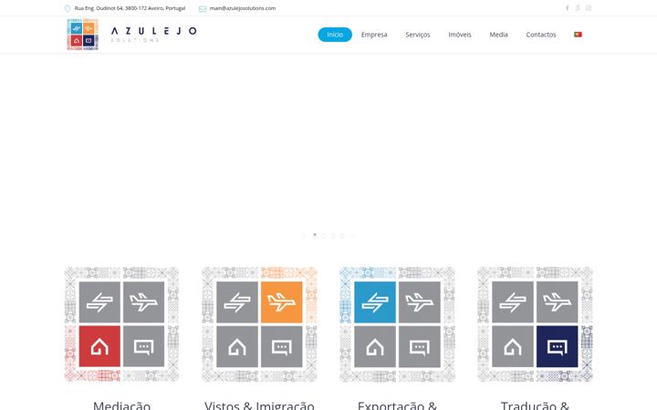 Screenshot of azulejosolutions.com