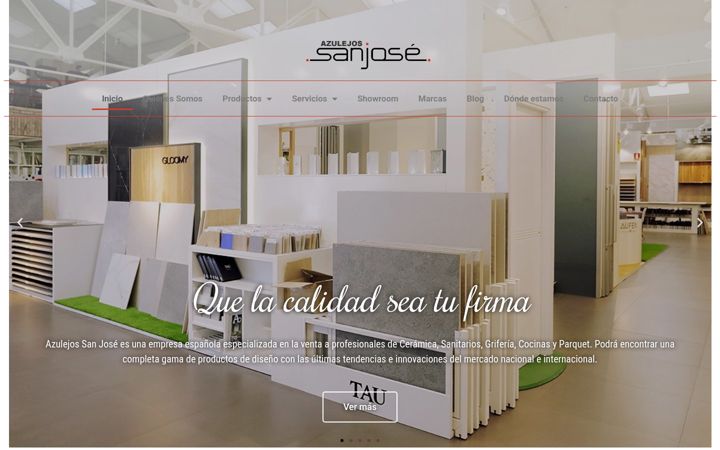 Screenshot of azulejossanjose.com