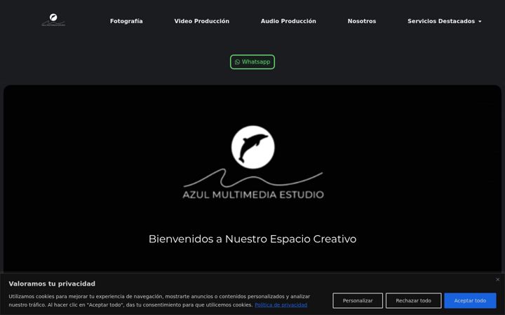 Screenshot of azulestudio.com