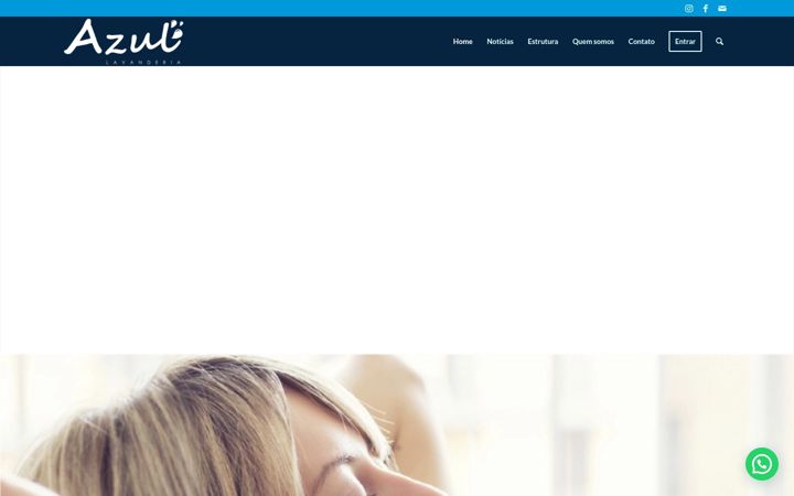 Screenshot of azullavanderia.com.br