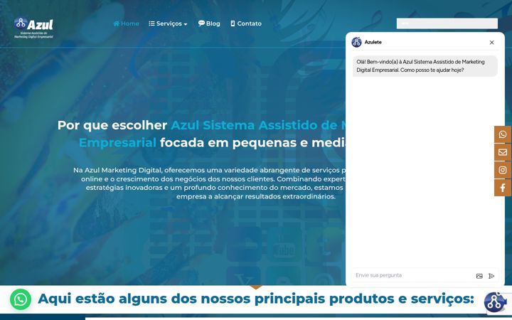 Screenshot di azulmarketingdigital.com.br