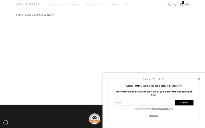 Screenshot of azulpottery.com