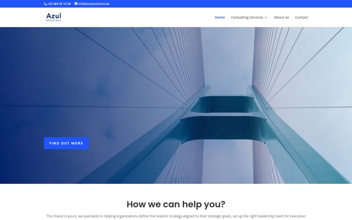 Screenshot of azulsolutions.be