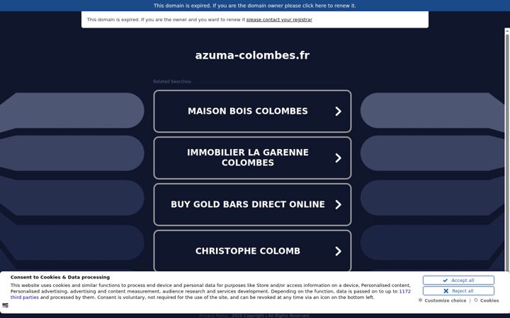 Screenshot of azuma-colombes.fr