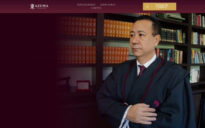 Kuvakaappaus sivustosta azumaadvogados.com.br