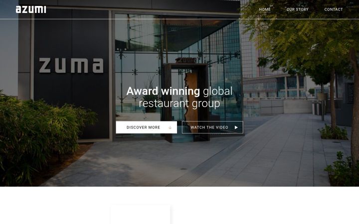 Screenshot του azumirestaurants.com