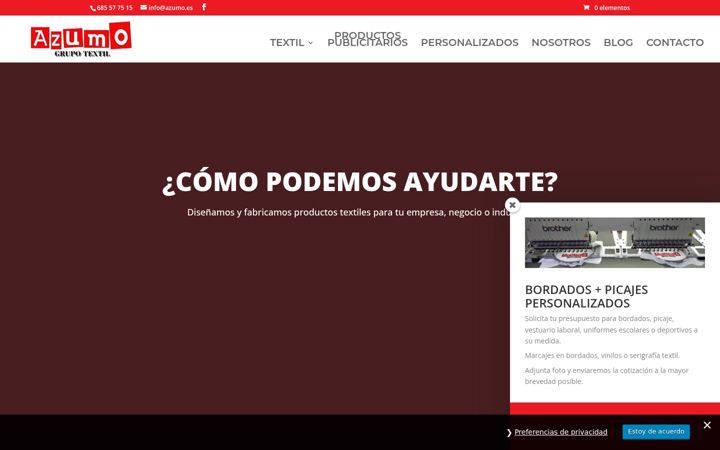 Screenshot of azumo.es