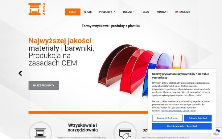 Screenshot of azun.pl
