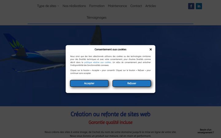 Screenshot di azur-bleu.fr