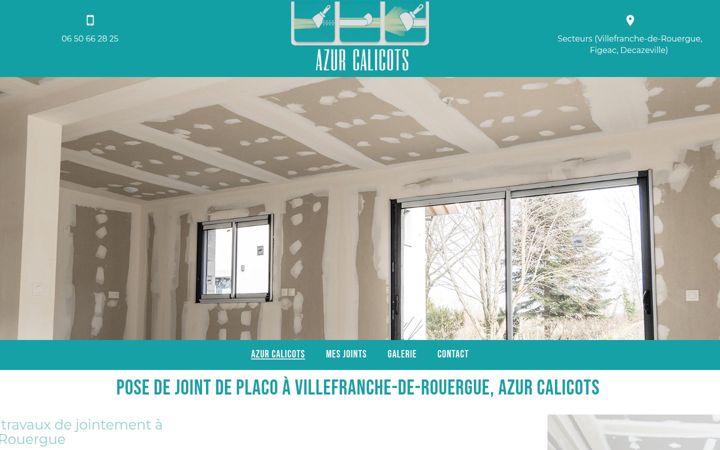 Screenshot of azur-calicots.com