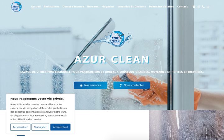 Screenshot of azur-clean.be