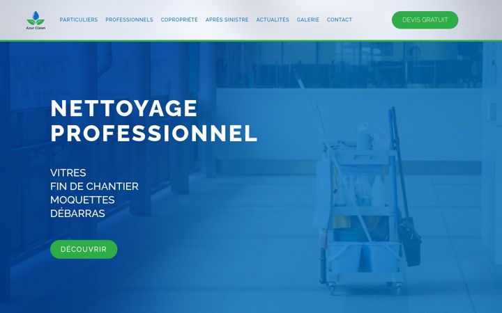 Screenshot of azur-clean.fr