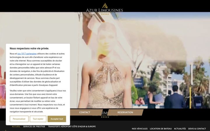 Screenshot of azur-limousines.com