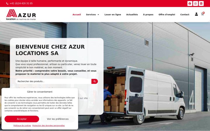 Screenshot of azur-location.ch