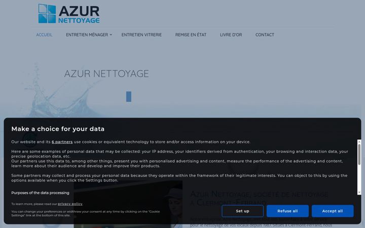 Screenshot of azur-nettoyage.net
