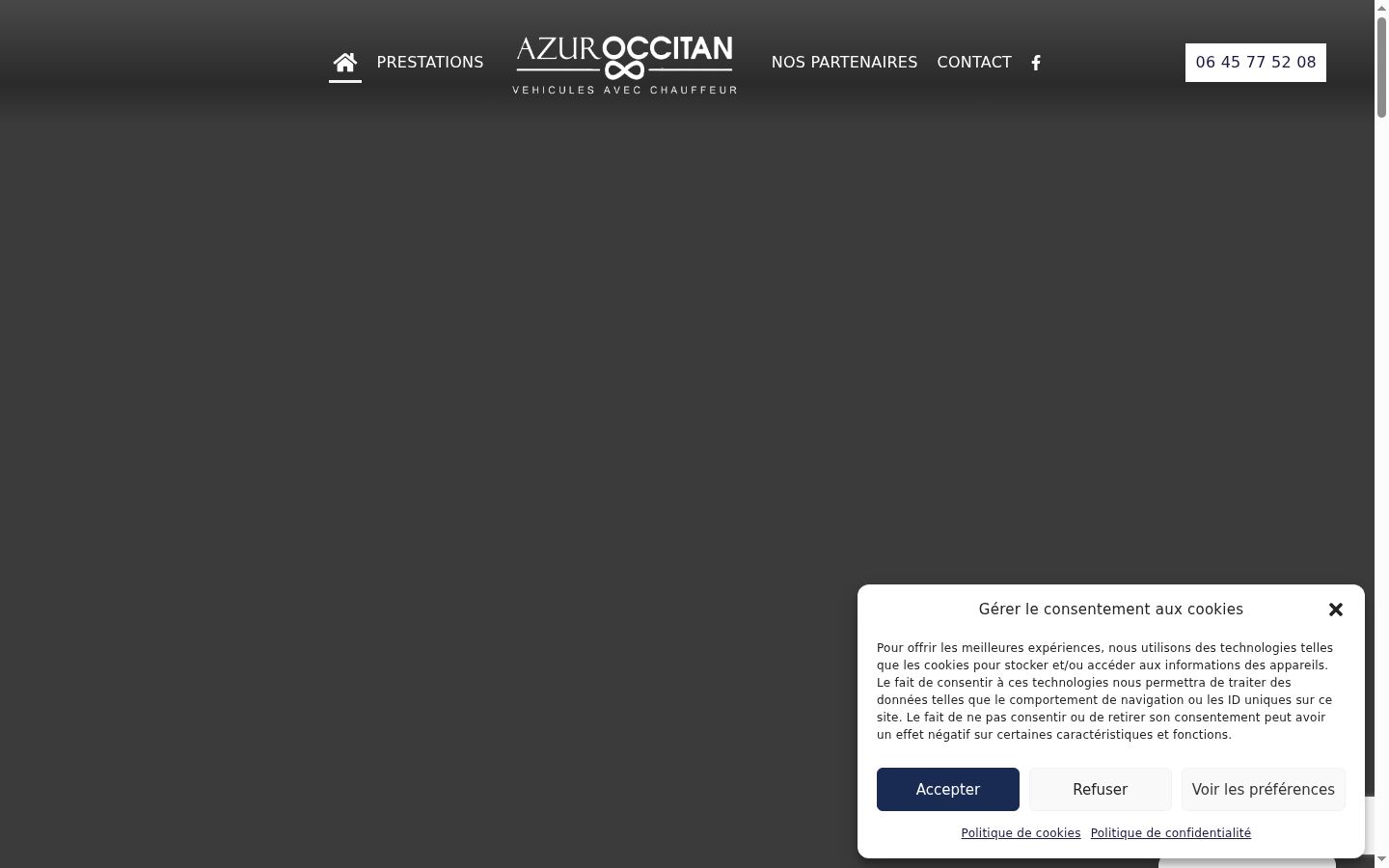 Screenshot des Einwilligungsbanners vor jeglicher Interaktion