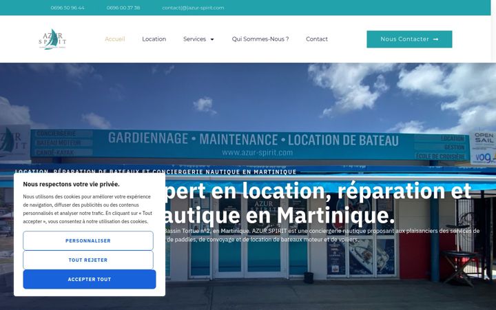 Screenshot of azur-spirit.com