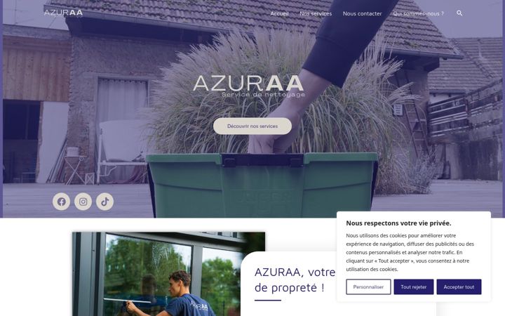 Screenshot of azuraa.fr