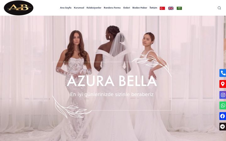 Screenshot of azurabella.com.tr
