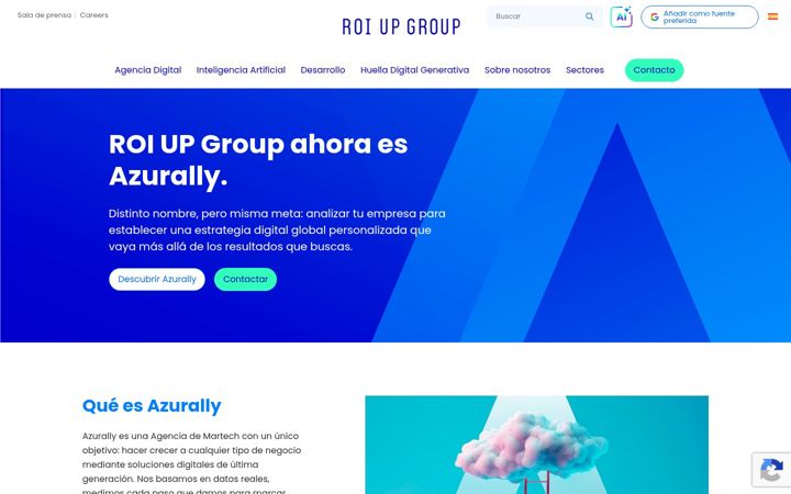 Screenshot of azurally.com